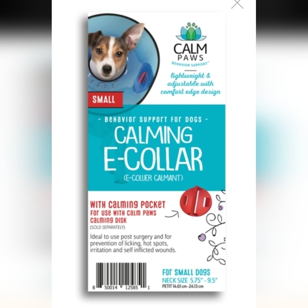 🍁Pet Calm Paws Calming E-Collar For Dogs. New Size Medium